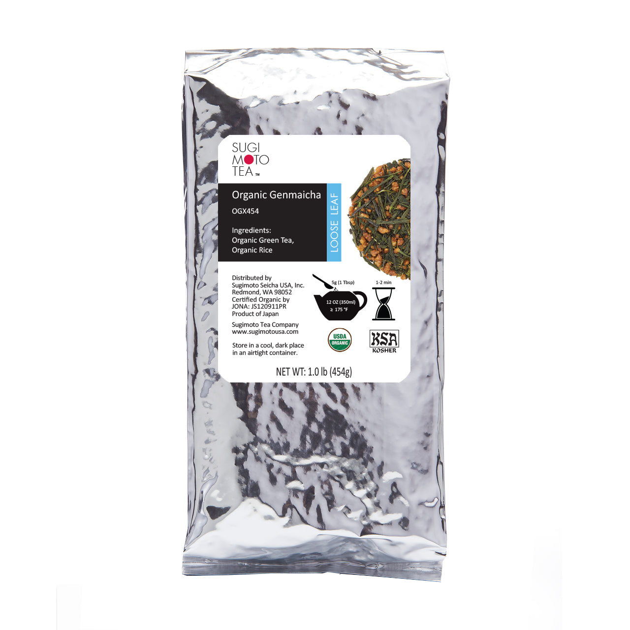 Organic Genmaicha 1 LB